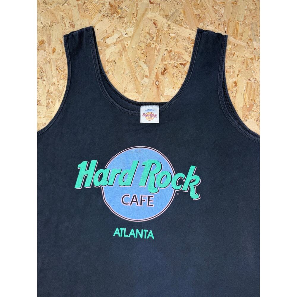 Hard Rock Cafe Orlando Vintage 90s Tank Top Black Mens Sz L - Picture 4 of 5